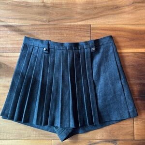 Maje dark denim Pleated Skorts